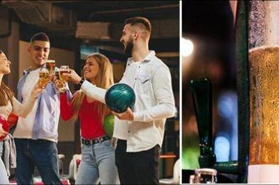 Bestseller: Bowling + fadølstårn - 4 til 6 personer