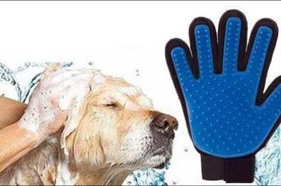Pelsplejehandske til hund og kat 