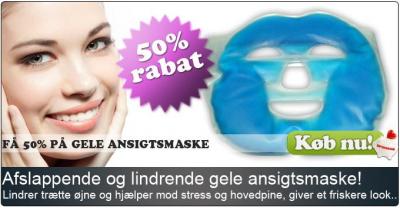 Gel ansigtsmaske mod stress og hovedpine