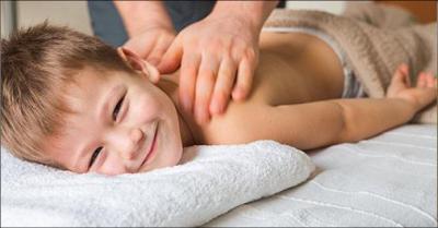 Massage til børn + gratis fiskespa til forældrene