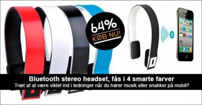 Bluetooth headset med mikrofon