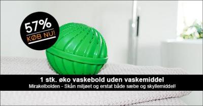 Øko vaskebold - undgå vaskemiddel